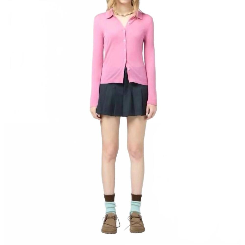 NEW GUEST IN RESIDENCE elle sweater shirt in rose